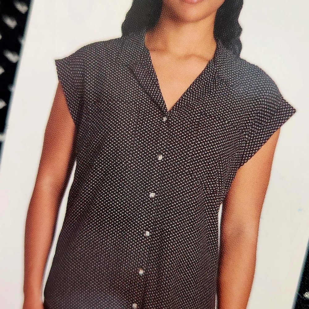 BRAND NEW JACHS GIRLFRIEND XL SHORT SLEEVE LADIIS BLOUSE # 1635